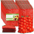20 Pack 25''x14'' Large Mesh Onion Bags for Produce & Firewood | Reusable Breathable; with Drawstring Closure; Holds up to 30lbs; Ideal for Onions, Potatoes, Crawfish, Firewood Storage