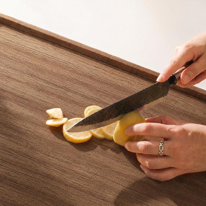 YUHFERA Stove Cover Board for Gas Stovetop - 30" x 22" Noodle Board Electric Stove Cover for RV Stove Top, Extra Countertop Space for Kitchen Stovetop（Acacia）