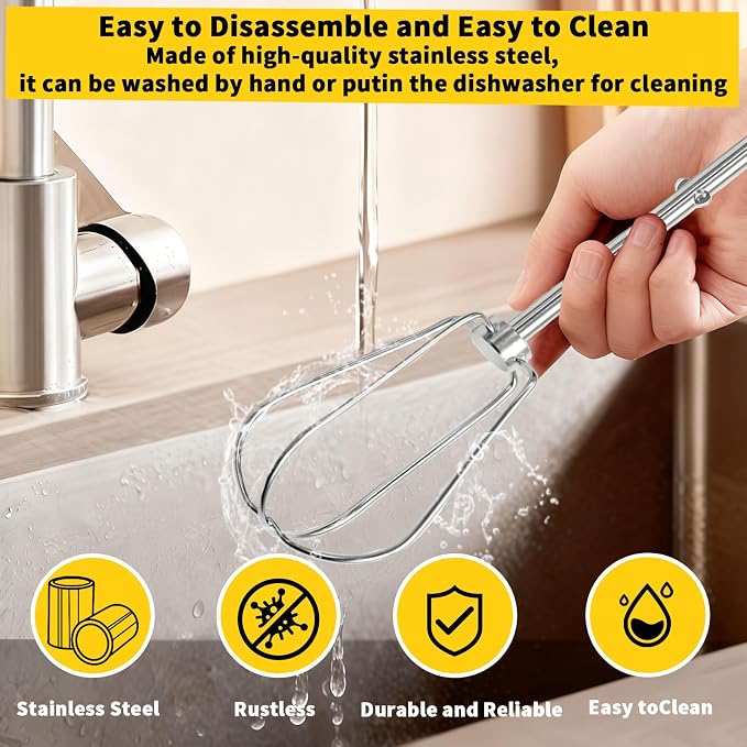 Hand Mixer Beater for KitchenAid 2 Pack | replacement beaters Compatible with W10490648, KHM2B, AP5644233, PS4082859 Parts