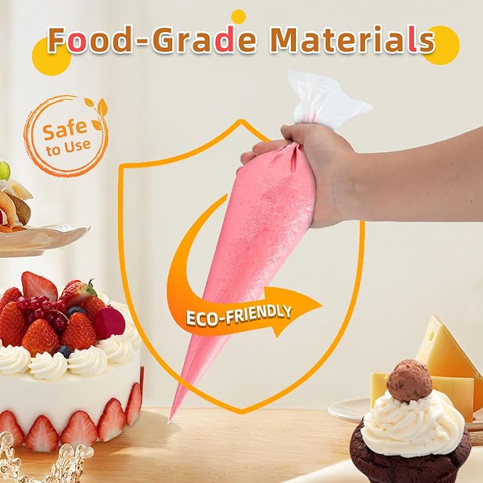 16 Inch Piping Bags Disposable, 50 Pcs Large Pastry Bags | Icing Bags, Cake Decorating Bags, Decorating Bags Large Piping Bags, Frosting Bags