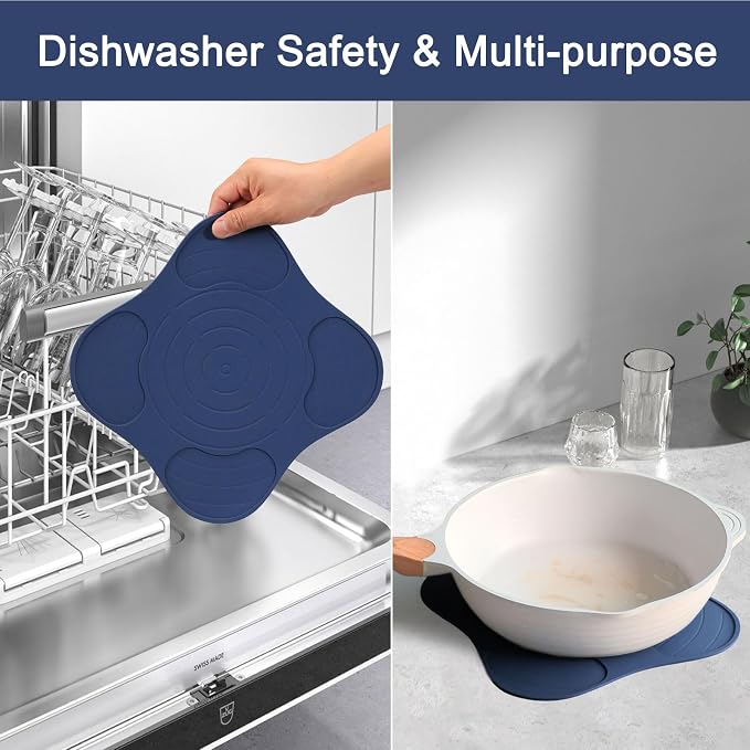 Air Fryer Trivets Silicone for Ninja Crispi, Hot Pads for Ninja Crispi Airfryer Accessories, Versatile Kitchen Countertop Potholders Suitable for Fondue Mats and Spoon Rests
