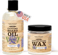 CLARK'S Cutting Board Oil & Wax Kit, Lavender Rosemary Scent - Set of 2 | Includes Food Grade Mineral Oil (12oz), Cutting Board Wax (6oz) for Cutting Boards, Butcher Blocks & Kitchen Wooden Utensils