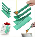 Original Flat 3-in-1 Folding Measuring Spoons | 2 Spoons fold into 6 Sizes | Magnetic | DuraBend Tech lasts 100k+ folds | LeakProof for Wet & Dry | Gift Packaging | Baking/Cooking (Green)