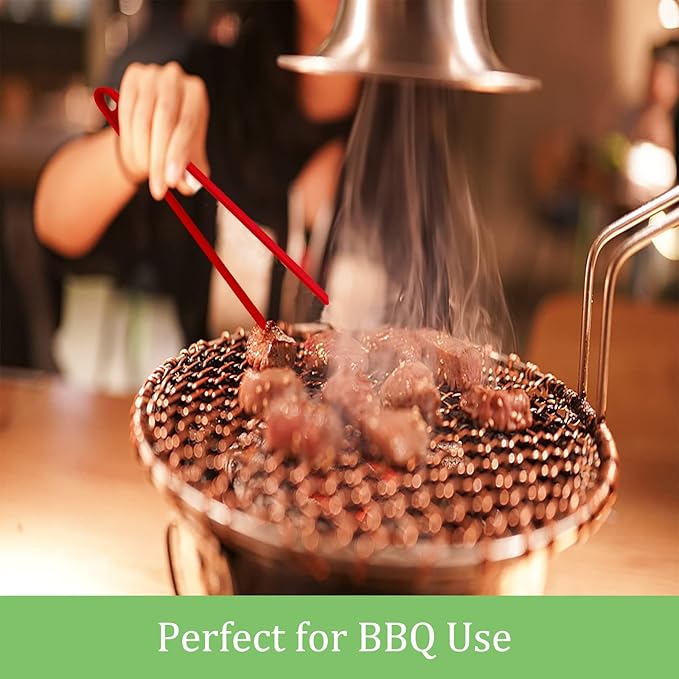 3PCS Silicone Toast Tongs, Trivet Tongs for Cooking, 11.8Inch Silicone Kitchen Tong with Anti-slip Design, Long BBQ Grilling Tong for Toaster, Pan Fried Steak, Barbecue and Salad by Sunenlyst