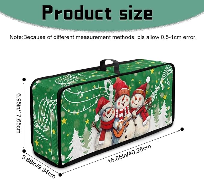ZDCUSTOM Christmas Toaster Covers 2 Slice Wide Slot Dustproof Toaster Cover Fits Most Long Toasters, Small Kitchen Appliance, Bread Maker Protector, Music Notes Snowman