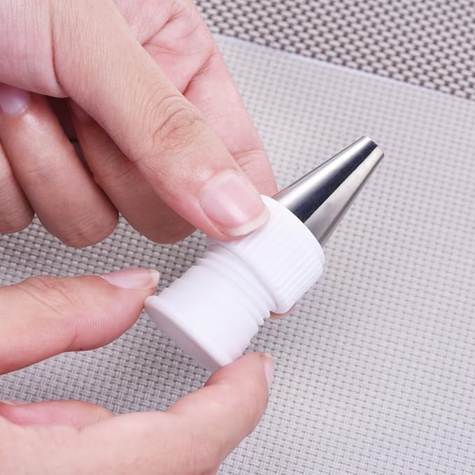 Shappy 12 Pcs Piping Bag Couplers for Cake Decorating Icing Tips | 12 Pcs Piping Bag Couplers, Plastic Standard Couplers for Cake Decorating Frosting Icing Nozzles, 1.2 x 1 Inch