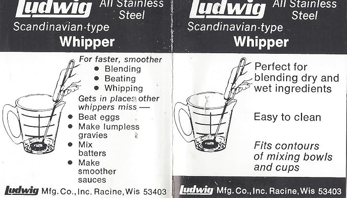 Small Whisk Mixer (Mini Whipper) 100% Made in the USA