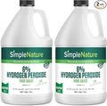 SimpleNature 6% Food Grade Hydrogen Peroxide Solution - 2 Gallons - Natural Multipurpose Cleaner - Made in USA - Ideal for Commercial, Residential, Kitchen, Bath, Laundry, and More