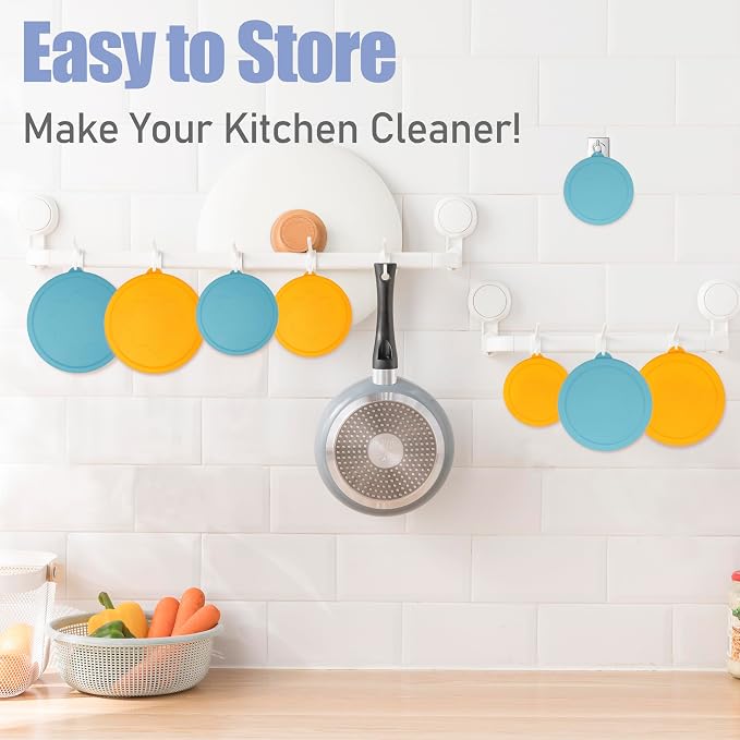 LUVCOSY 7 Cup Silicone Replacement Lids Storage Cover for Pyrex 7402-PC Glass Bowls (Container not Included) 2 Pack Microwave, Dishwasher and Freezer Safe