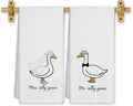 Funny Goose Mr and Mrs Kitchen Towels, Wedding Gifts for Couples Newlyweds Dish Tea Towels for Kitchen Decor, Just Married Gifts Decorative Hand Towel for Bathroom, 16x24 Inch Set of 2