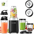 Consciot 16Pcs Personal & Countertop Blender Combo, Coffee & Spice Grinder | Make Shakes and Smoothies, Frozen Drinks, Baby Food, Spreads & More, 4 Portable BPA-Free To-Go Cups & 4 Lids, 900 Peak Watts