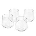 Amazon Basics Tritan Glasses, Dishwasher Safe, BPA-Free Plastic, Stemless Wine, Shatterproof, Looks Like Glass, 14-oz, Clear, Set of 4