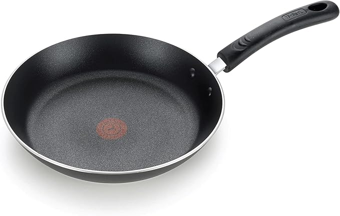 T-Fal Experience Nonstick Frying Pan, 8 in Induction Skillet, Black | Oven safe to 400 F, Thermo-Spot heat indicator, Dishwasher safe, Thick-gauge aluminum, Ideal for eggs and sauteing