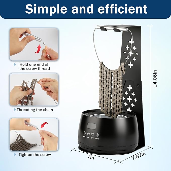 Bicycle Chain Wax Melting System 19oz, with Inner Pot and Cooling Rack | Precise Temperature Control for Rapid Melting, Complete Waxing Kit, Easy to Use All-in-One Chain Care Tools