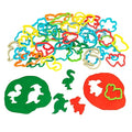 Colorations Assorted Dough Cutter Set, 41 Pieces, Ages 3+, Pre-K | Sensory Play Accessories & Tools, Classroom Essentials