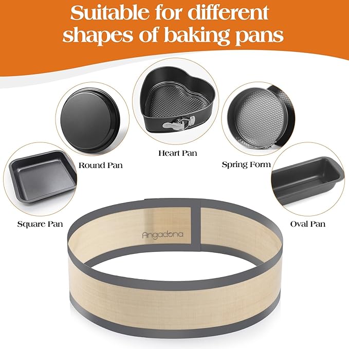 Silicone Baking Mat for Springform Pan 9 inch, Prevent cake from Sticking to Bottom and Side,Easy Clean & Non Sick Silicone Baking mat for Cheesecake Pan