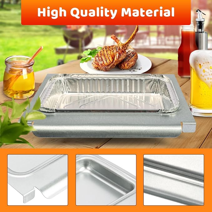 Uniflasy 69804 Grease Tray with 67047 Catch Pan for Weber Spirit 300 Series Gas Grills,Spirit E310 E320 E330 S310 S320 S330 Grills,Drip Tray with 10 Pack Aluminum Foil Liner,Replace Weber 69804 67047 | Spirit E310 E320 E330 S310 S320 S330 Grills,Drip T...