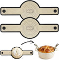 Silicone Baking Mat For Dutch Oven,2 Pcs Sourdough Silicone Bread Sling,Oval Non-Stick Bread Mat,Bread Silicone Baking Sling With Long Handles For Bread Oven