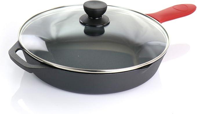 MegaChef Pre-Seasoned 9 Piece Cast Iron Skillet Set
