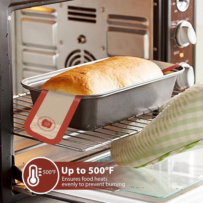 Koolstuffs Sourdough Silicone Bread Sling for Dutch Oven, Red Oval & Round | Nonstick, Reusable and Easy to Clean, Sourdough Tools & Baking Supplies, Oval and Round