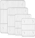Herogo Cooling Rack Set of 4, Stainless Steel Cooking Baking Rack, Fit Various Size Cookies Sheets, for Cooling Grilling Roasting, Rust Free & Dishwasher Safe