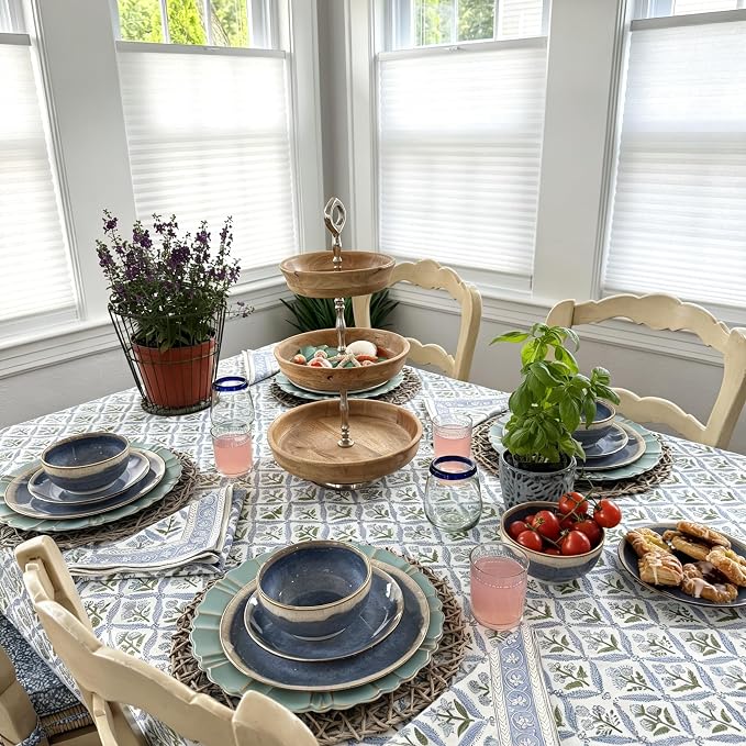 Sweejar 12 Pieces Ceramic Dinnerware Sets for 4, Periwinkle Purple | Gradient Glaze Plates and Bowls Set, Microwave & Dishwasher Safe, Stackable Dish Set, Scratch Resistant Dishware Sets