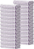 Kitinjoy Cotton 24 Pack Terry Kitchen Towels, Purple | 16 x 25 Inches Super Soft and Absorbent Dish Towels, Quick Drying hand towels for kitchen Drying