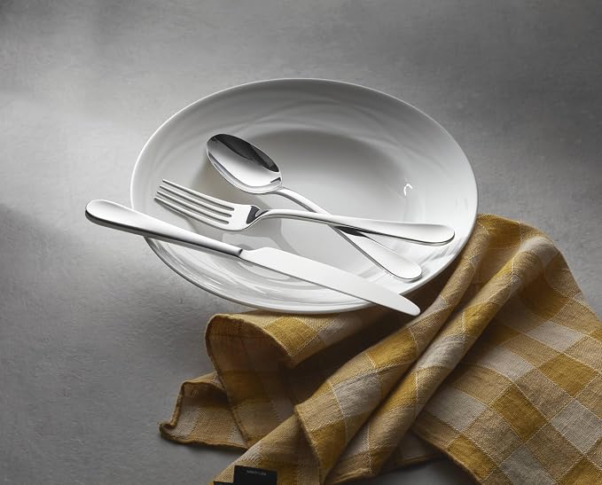 Oneida Grant 20-Piece 18/0 Silverware Set for 4, Flatware | mirror finish, dishwasher safe | includes knives, forks, and spoons | cutlery set for kitchen and dining