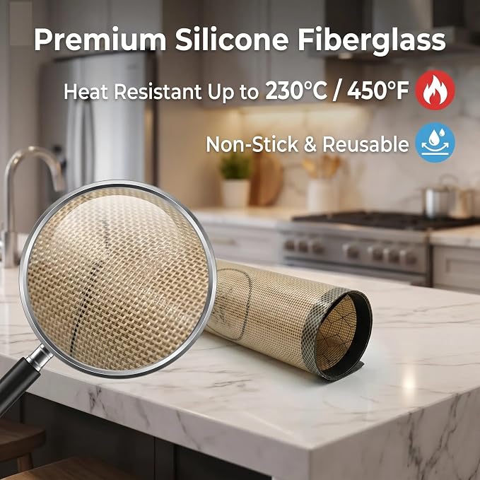 Induction Cooktop Mat - Silicone Stove Cover, Stove Mat, 2 Pack 7.8”(20cm) | Scratch Protector for Magnetic Stove, Non-Slip Pads for Pots and Pans, Protects Induction Stove from Spills and Scratches