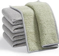 JOYMOOP Dual-Sided Silver Microfiber Cleaning Cloth, Reusable Non-Scratch Dishwashing Rag, Multipurpose Scrubbing Pads for Kitchen, Glass, Stainless Steel