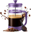 Utopia Kitchen Borosilicate Glass French Press Coffee Maker 34 Oz, Plum | Heat-Resistant Cafetiere & Tea Maker, Thickened Glass Coffee Press for Travel and Camping