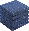 Homaxy 100% Cotton Terry Kitchen Towels, 5 Pack, Navy Blue | Ultra Soft and Absorbent Dish Towels for Kitchen, Suitable for Drying and Washing Dishes