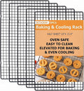 5PCS Cooling Racks for Cooking and Baking 10" x 16" Wire Rack Baking Rack, Cookie Rack, Heavy Duty Metal Wire Rack for Grilling, Roasting, Cooking, Drying,Oven Safe Dishwasher Safe