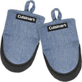 Cuisinart Mini Oven Mitts, 2-Pack, Neoprene Grip, Heat Resistant 350F | Cotton-lined, non-slip neoprene palm, ambidextrous design, ideal for smaller hands and everyday cooking