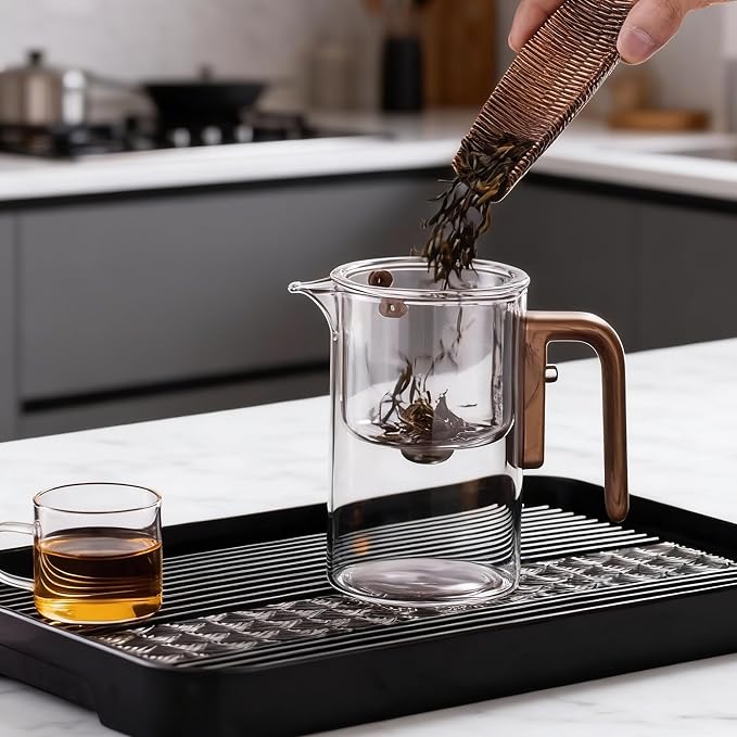 Enchanted Tea Pot with Tea Infuser, Loose Leaf Tea Steeper, 20 oz | Magic Teapot for Loose Leaf Tea Diffusers, Glass Tea Maker, Ideal Gift for Tea Lovers