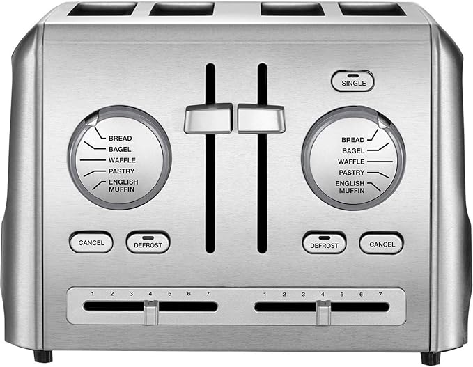 Cuisinart CPT-640P1 4-Slice Custom Select Toaster, Stainless Steel