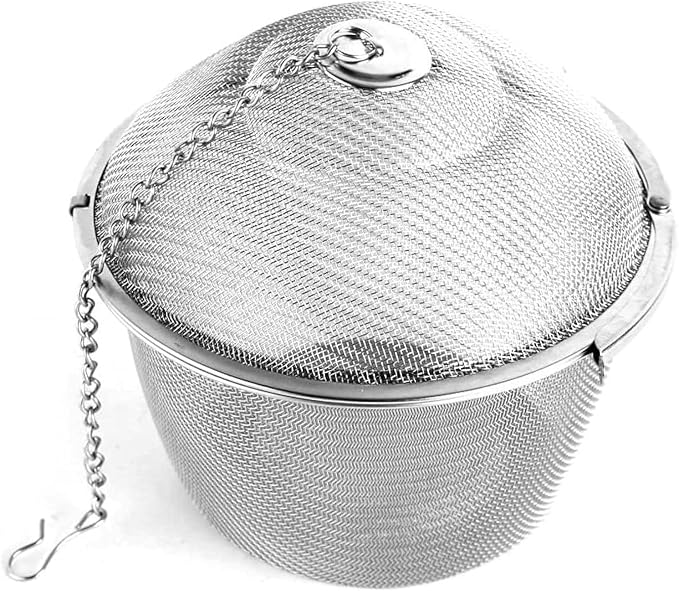 Extra Large Stainless Steel Twist Lock Mesh Tea Ball Tea Strainer Filter Spice Infuser 11cm/4.3 inch | Spice Infuser 11cm/4.3 inch