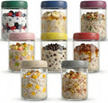 16 OZ Overnight Oats Jars with Lids 8 Pack, Glass Meal Prep Containers, Reusable Food Storage Jars, Airtight Mason Jars for Breakfast, Yogurt Parfait, Salad, Smoothies(8 Pack)
