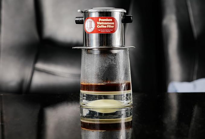3 Pack Vietnamese Coffee Infuser Filter Set, Restaurant Quality, 8oz