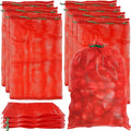 15 Pcs 60 LB Extra Large Mesh Onion Potato Bags,31'' x 20'' Reusable Drawstring Produce Storage Bags,Washable Net Bag for Vegetables Onions Potatoes Citrus Crawfish Firewood