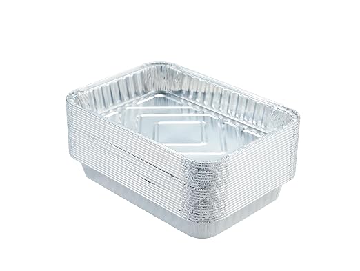 Waytiffer 30Pack 6415 Drip Pans Compatible with Weber Grills Spirit Gas Grills, Q Grills, Genesis and Genesis II LX 200 300 Series,Disposable Aluminum Foil BBQ Grease Trays, 8.5 x 6 Inch