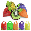 5 Pcs Reusable Grocery Fruit Bags, 15"x15", Washable Tote Bag (5 Colors) | Micro Tote Bag; Polyester Fabric; Wrist Strap, Fruit Shape Design; for Grocery Shopping, Beach Trips, Work, Picnics, and More
