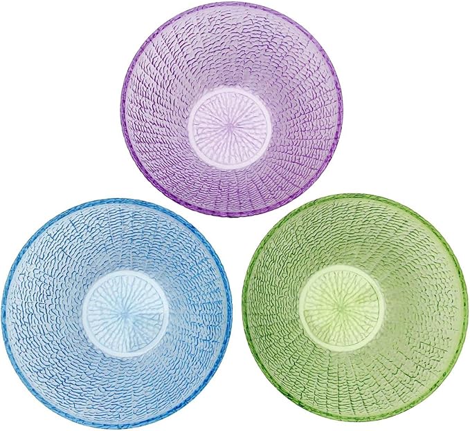 Frcctre Set of 6 Large Plastic Mixing Bowls Set, 93 Oz Round Disposable Plastic Serving Bowls Salad Bowl for Party, Snack, Salad, Chip, Popcorn