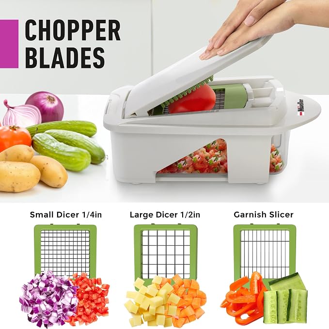 MUELLER HOME Pro-Series All-in-One, 12 Blade Mandoline Slicer for Kitchen