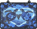 Sea Turtle Hibiscus Flower Print Stove Top Covers for Electric Stove Dish Drying Stovetop Protector Pad Thick Induction Protecting Counter Top Range Covers, 29.18 x 20.96 inch