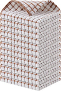 Kitinjoy Cotton 12 Pack Terry Kitchen Dish Cloths, Brown | 12 x 12 Inches Super Soft and Absorbent Dish Rags, Quick Drying Dish towels for Washing Dishes