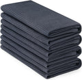 Homaxy 100% Cotton Waffle Weave Kitchen Towels, 4 Pack, Dark Grey | Soft and Absorbent Dish Towels, 16 x 26 Inches Quick Dry Hand Towels