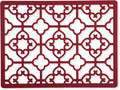 GASARÉ, Extra Large, Thick, Silicone Trivet for Hot Dishes, Pots, and Pans, Heat Resistant Mat for Countertop, Hot Pad for Kitchen, Easy to Clean, 16 x 12 x 3/8 Inches, (Red, Spaniard)