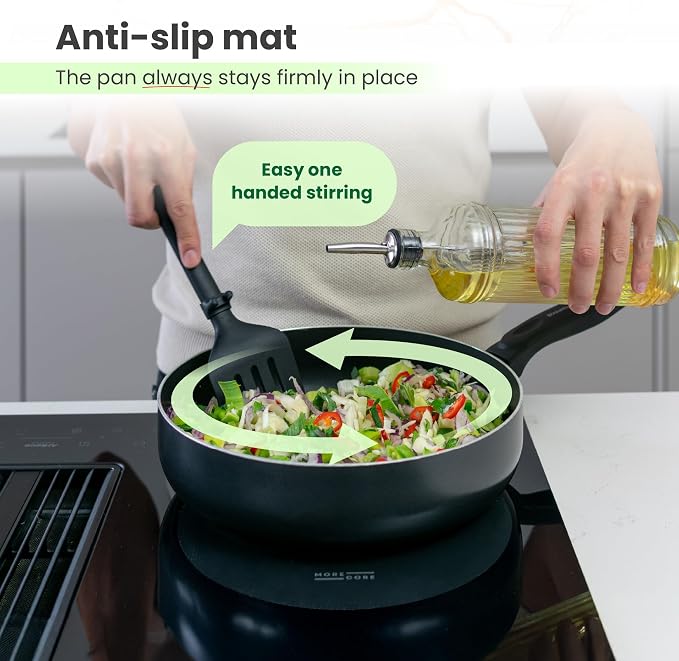 Induction Cooktop Protector Silicone Mat Hob Cover 4x8.66'' | Kitchen essentials: silicone mats protect induction cooktops from scratches, spills & heat damage.