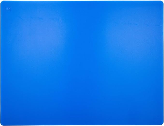 Thirteen Chefs Extra Large 24 x 18 Blue Cutting Board - 1/2" Thick HDPE Plastic for Fish and Seafood, Restaurant Quality Poly, NSF for Commercial Kitchens